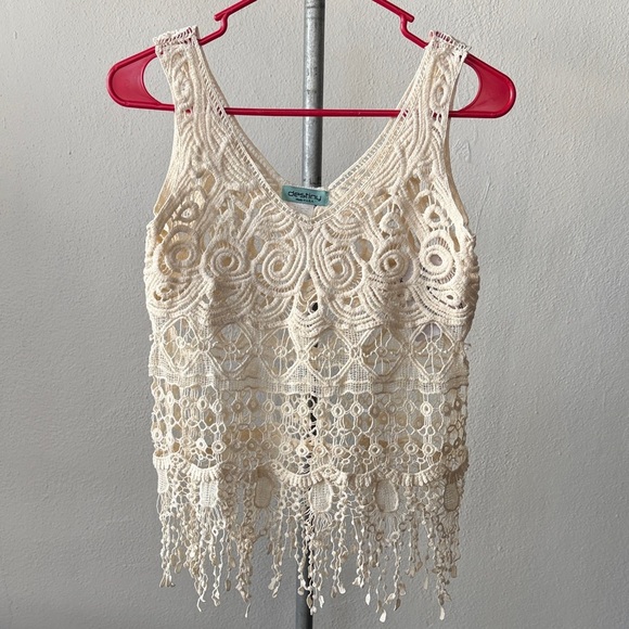 Vintage Tops - Vintage Boho Hippie Western Knit Top Size 10
